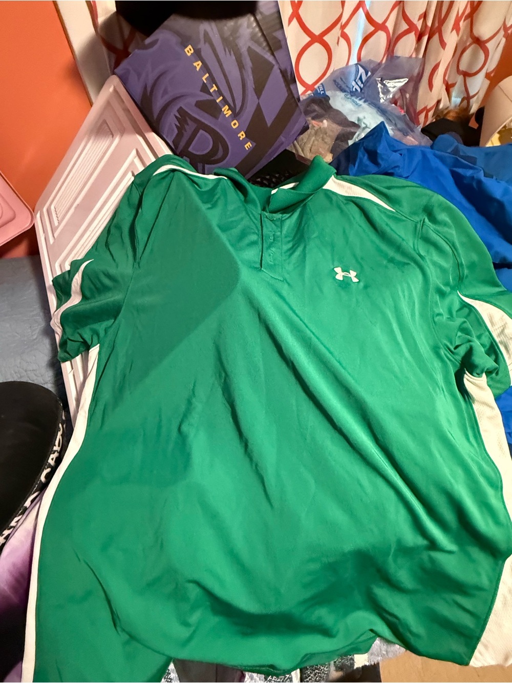 Men’s Under Armour Green Performance Polo size XL